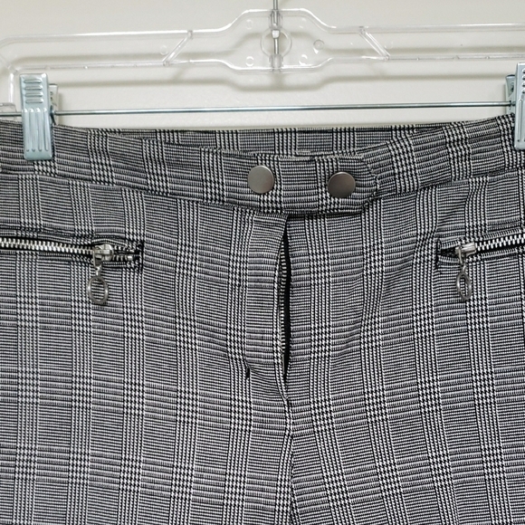 H&M Gray Plaid Straight Leg Pants - Picture 3 of 4